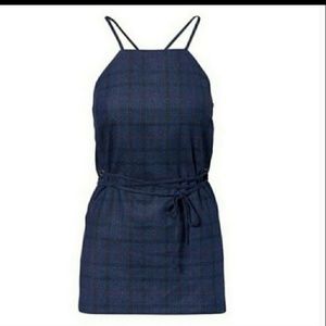 NWT Banana Republic Plaid Tie Waist Dress …